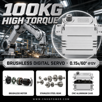 Servomoteur robot sans balais 12V XQ-S9100D XQ-POWER avec boîtier en aluminium pour pièces de bateau RC Bus série RS485 Étanche Fabricant OEM