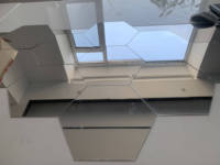 12 pièces/ensemble moderne luxe Art Design décoration murale verre miroir combinaison gratuite épissage argent brun maison nid d'abeille miroir