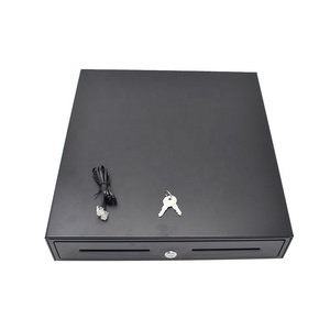 Cassetto Portadenaro POS Economico e Elegante C425-58 RJ11 RJ12 USB, 5 Scomparti, Bianco/Nero, Garanzia 1 Anno - Product Image 4