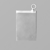 Kunden spezifisch bedruckte Reiß verschluss tasche aus gefroste tem Kunststoff Pull Tab Ring Bag für Make-up Brush Pen Verpackung Clear Frosted Sealed Pouch