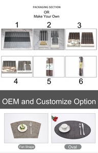 Almohadilla de aislamiento térmico de PVC de estilo europeo para el hogar, Hotel, café, mesa de comedor, cubierta decorativa para eventos de boda, hecha de plástico - Product Image 6