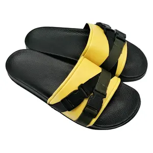 Nieuwe Model Kinderen Jongen Naakt Strand Slide Slipper Casual Sandalen Platte Pu Cool Jongens Slippers