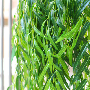 Hojas <span class=keywords><strong>de</strong></span> <span class=keywords><strong>Sauce</strong></span> <span class=keywords><strong>de</strong></span> Plástico para Decoración, Hojas Verdes <span class=keywords><strong>de</strong></span> Paisaje, <span class=keywords><strong>Ramas</strong></span> <span class=keywords><strong>de</strong></span> Planta <span class=keywords><strong>de</strong></span> <span class=keywords><strong>Sauce</strong></span> Llorón, 110 cm - Product Image 4