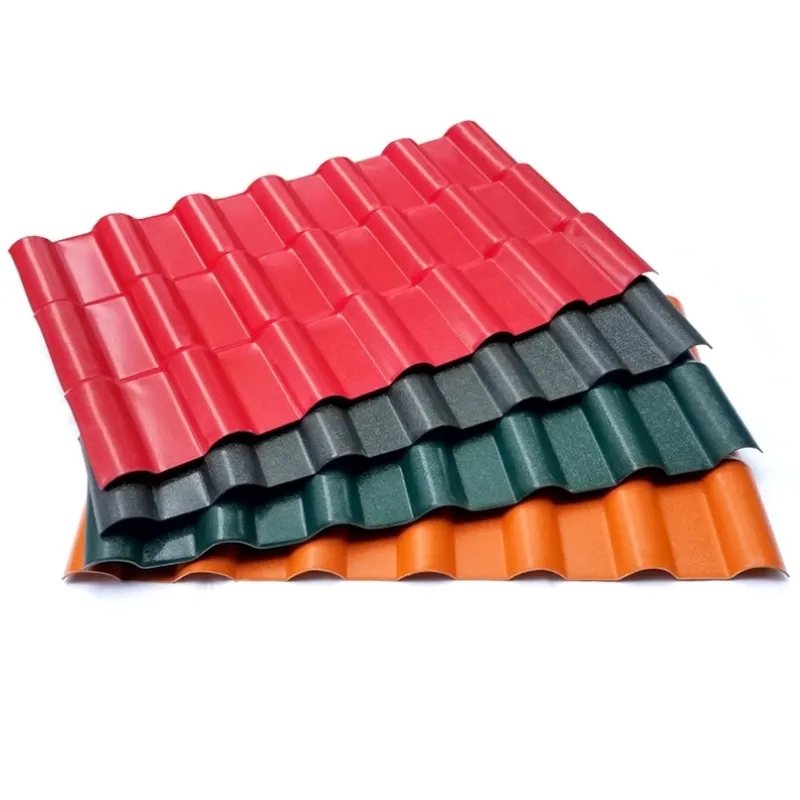 Hoja de techo popular Color 0,4mm Hojas de techo de plástico corrugado de color grueso
