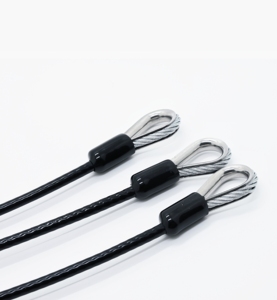 สายเชือกลวดสเตนเลสชุบสังกะสีแบบกำหนดได้เองอุปกรณ์เสริมสำหรับให้แสงสว่างขั้วปลายตะขอเกี่ยวแบบห่วง - Product Image 2