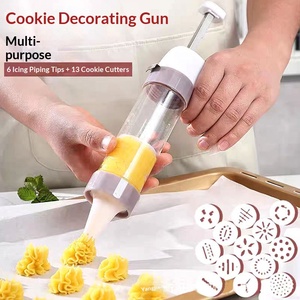 Pistolet à biscuits multifonctionnel manuel |   Outil de <span class=keywords><strong>décoration</strong></span> pour la pâtisserie |   Extrudeuse à biscuits et à glaçage - Product Image 6