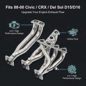 HD-02H Mejor <span class=keywords><strong>Precio</strong></span> de Fábrica para Colector de Escape para <span class=keywords><strong>HONDA</strong></span> CIVIC/CRX/<span class=keywords><strong>DEL</strong></span> <span class=keywords><strong>SOL</strong></span> D15/D16 88-00 - Product Image 6