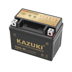 Batería de Motocicleta de Plomo-Ácido <span class=keywords><strong>KAZUKI</strong></span> YTX4A-BS, Libre de Mantenimiento, 12V4ah, Garantía de Un Año - Product Image 1