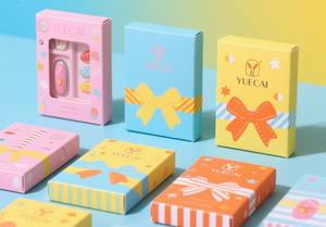 Caja de embalaje para trajes cosméticos, cartón cuadrado de diferentes colores, diseño de inserción doble personalizado, fuente directa de fábrica - Product Image 6