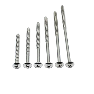 สกรูหัวหกเหลี่ยมแบบเกลียวปล่อย หัวแบน สำหรับงานไม้ ทำจากสแตนเลส - Product Image 1