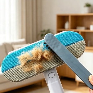 <span class=keywords><strong>Brosse</strong></span> à poils d'animaux multifonctionnelle à long manche réutilisable pour le nettoyage des tapis, des canapés et des lits - Product Image 2
