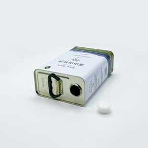 Boîte en fer blanc rectangulaire de 3L de qualité alimentaire pour huile comestible, impression offset laquée CMYK/PANTONE, logo personnalisé, huile d'olive - Product Image 5