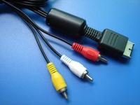Câble coaxial audio vidéo RCA 5 broches gainé PVC de 1,8 m mâle-femelle pour conversion de jeux vidéo PS2/TV en stock