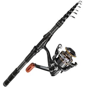 Ensemble <span class=keywords><strong>Canne</strong></span> à Pêche en <span class=keywords><strong>Mer</strong></span> à Distance de 1.8M-<span class=keywords><strong>3M</strong></span>, <span class=keywords><strong>Canne</strong></span> et Moulinet en Carbone, Kit Complet d'Équipement de Pêche - Product Image 5