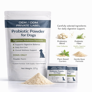 Probiotique pour chien à faible MOQ, hypoallergénique, à l'huile de poisson naturelle, complément de soutien immunitaire pour les chiens à stomac sensible, pour la santé intestinale et la digestion - Product Image 1