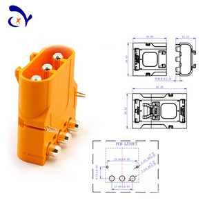 Newly AMASS LCB40PW Male DC Power <strong>Connector</strong> 2pin Brass Plug 60A 600V IP40 for Lithium <strong>Batteries</strong> - Product Image 2
