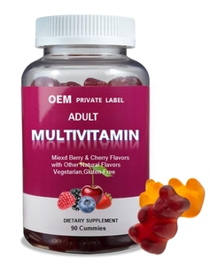 Gommes multivitaminées pour adultes, extra-fortes, soutien immunitaire, complément alimentaire avec vitamines A, C, <span class=keywords><strong>E</strong></span>, B6, <span class=keywords><strong>B12</strong></span> pour hommes et femmes - Product Image 1