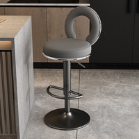 Tabouret de cuisine pivotant de luxe en cuir doré, mobilier commercial contemporain, chaise de bar de comptoir avec fonction réglable pour salle à manger