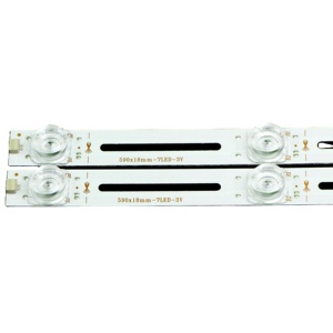 Retroiluminación LED <span class=keywords><strong>LCD</strong></span> universal de 26-65 pulgadas, para reparación de fuente de alimentación de pantalla de TV, 590x18mm-7LED-3V, lente cuadrada, 7 Cuentas cortables - Product Image 1