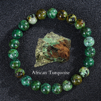Bracelets en pierres semi-précieuses naturelles de 8 mm, unisexes, ajustables, en cristal et pierres précieuses, extensibles, pour femmes et hommes