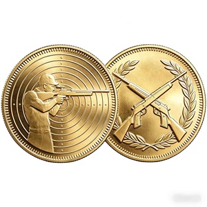 Pièce de monnaie commémorative sportive ronde estampillée or pour la cérémonie d'induction au Temple de l'Honneur – Souvenir - Product Image 5