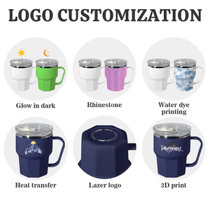 Tazza da Viaggio per Bottiglie d'Acqua 16oz, Tazza da Ufficio, Tazza da Viaggio con Interno in Acciaio Inox e Esterno in Plastica con Coperchio Scorrevole - Product Image 4