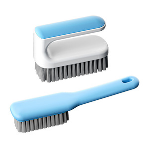 <b>Shoe</b> Brush Nylon Bristles Plastic Handle With Hook For Bathroom Cleaning And <b>Shoe</b> Care - Product Image 2