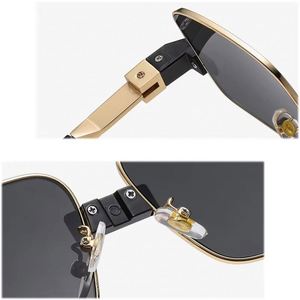 Gafas de Sol Personalizadas con Logotipo, Retro 2025, Montura de Doble Color Degradado, Protección UV400, Metálicas, Poligonales, Cuadradas, para Hombre y Mujer - Product Image 6