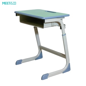 Modern Wood Plastic <b>Desk</b> Chair <b>Set</b> for Home Office and Primary School Workshop for Middle Children's Classroom Furniture Use - Product Image 3
