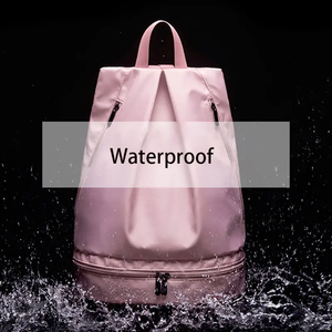 Nhà Sản Xuất Tùy Chỉnh In Logo Dây Kéo Giày Túi Chất Lượng Cao Nylon Ba Lô Phòng Tập Thể Dục Túi Thân Thiện Với Môi Không Thấm Nước Túi Nylon - Product Image 4