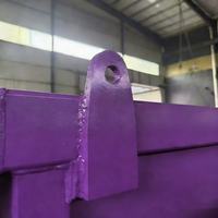Conteneur de collecte des déchets standard personnalisable en gros pour usine de recyclage des déchets, conteneur à crochet pour benne basculante
