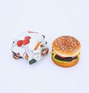 Papel de Aluminio Desechable para Envolver Hamburguesas y Sándwiches, Papel para Envolver Comida Rápida con Logotipo Impreso - Product Image 3