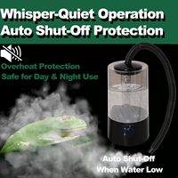 Humidificateur brumisateur écologique JY 4L pour reptiles avec tuyau extensible – Brumisateur silencieux et réglable pour caméléons, dragons barbus et amphibiens