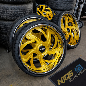 Rines NJQS Personalizados de 22 24 26 28 30 Pulgadas Estilo <span class=keywords><strong>Trapstar</strong></span> con Borde Profundo 5x127 para Chevy C10, Ruedas Forjadas - Product Image 5
