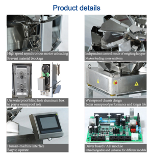 Máquina de envasado de bolsas prefabricadas de alimentos fritos de gránulos de alta velocidad, pesaje automático de pesadora multicabezal - Product Image 2