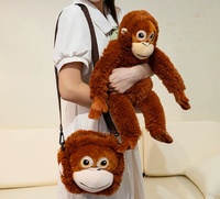 Offre Spéciale : Peluche Gorille Personnalisée Directement de l'Usine – Jouet en Peluche avec Jambes et Bras Articulés, Sac à Dos Singe, Adorable Peluche Gorille Rembourrée, Cadeaux pour Enfants