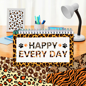 WW103 pola hewan cetak macan tutul bahan akun tangan kertas Scrapbook kerajinan DIY untuk membuat kartu DIY dekoratif - Product Image 4
