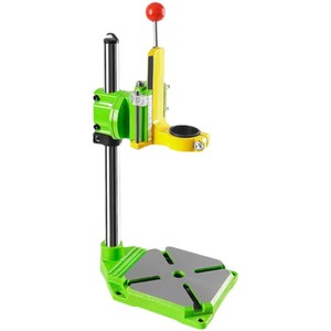 Soporte para taladro de columna con abrazadera giratoria de 90 grados para taladro eléctrico, para rectificado y corte, de aleación de aluminio, para montaje en banco DIY - Product Image 2