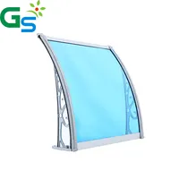 Pc tenteler pencere gölgelik tasarımları Policabanete katı levha alüminyum tente