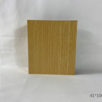 Columna de tubo cuadrado hueco para decoración interior, listón de madera para pared, madera de grano, tubo de madera para techo, alta calidad, Wpc