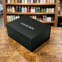 Luxuriöse Schwarze Minimalistische Geschenkbox mit Magnetverschluss, Individuellem Logo, Farbdruck, Schlanker Starrer Klappe, Tragbar, Wasserdicht, Premium EPE