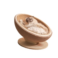 Sofá Esquinero Grande de Madera y Cuerda de Sisal, Duradero, para Mascotas, Tipo Huevo, Rascador para Gatos, para Interiores, Sala de Estar, Venta al por Mayor OEM/ODM