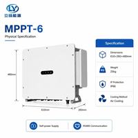 Contrôleur MPPT extérieur IP66 60KW avec communication RS485 pour panneaux solaires haute tension, systèmes photovoltaïques commerciaux et industriels