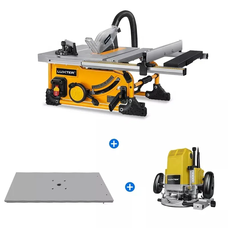 210Mm 1500W Table Saw + Router + Router Platform untuk Pertukangan Kayu