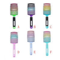 Brosse à cheveux électrique en plastique nylon de couleur personnalisable avec évent incurvé outil de massage pliable pour un séchage plus rapide