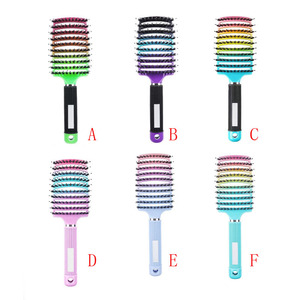 <span class=keywords><strong>Brosse</strong></span> à <span class=keywords><strong>cheveux</strong></span> électrique en plastique nylon de couleur personnalisable avec évent incurvé outil de massage pliable <span class=keywords><strong>pour</strong></span> un séchage plus rapide - Product Image 1