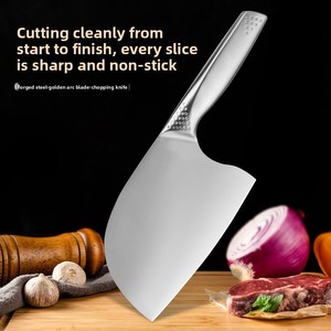 Couteau de Chef de Cuisine en Acier Inoxydable Monobloc à Tête Ronde, Hachoir à Viande, Vente en Gros Usine, Bestseller <span class=keywords><strong>TikTok</strong></span> - Product Image 4