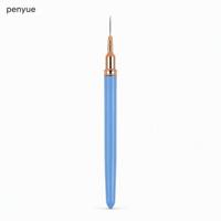 UNA GELLA – Lot de 5 stylos liner professionnels pour nail art, métalliques, avec pinceaux fins pour détails de vernis gel, tailles 7-25 mm