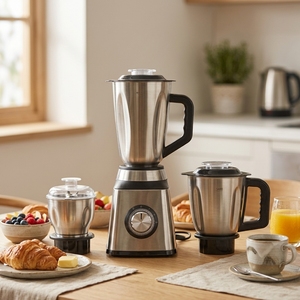 Licuadora Personalizada 3 en 1, Molinillo de Smoothies, Licuadora Eléctrica de Acero Inoxidable para el Hogar, 1.5L, Utensilios de Cocina para Frutas - Product Image 3