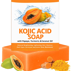 Sapone OEM sbiancante e levigante all'acido kojico con olio di papaya e cocco biologici per la cura della persona, per la pulizia profonda di corpo e viso - Product Image 1